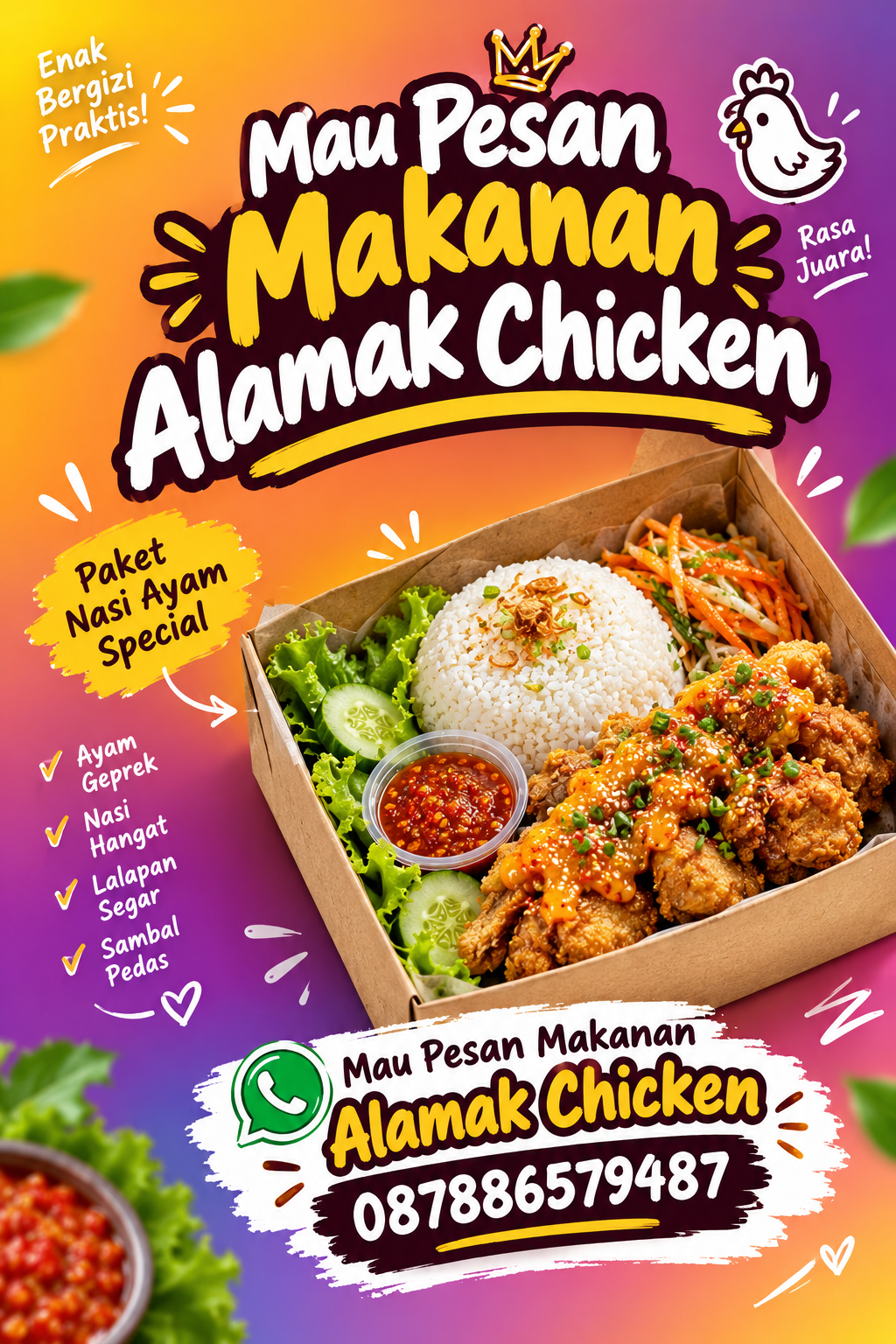 Mau Pesan Makanan Alamak Chicken