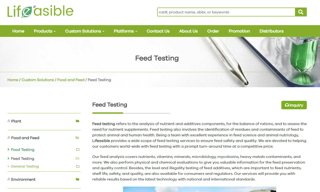 Feed Testing