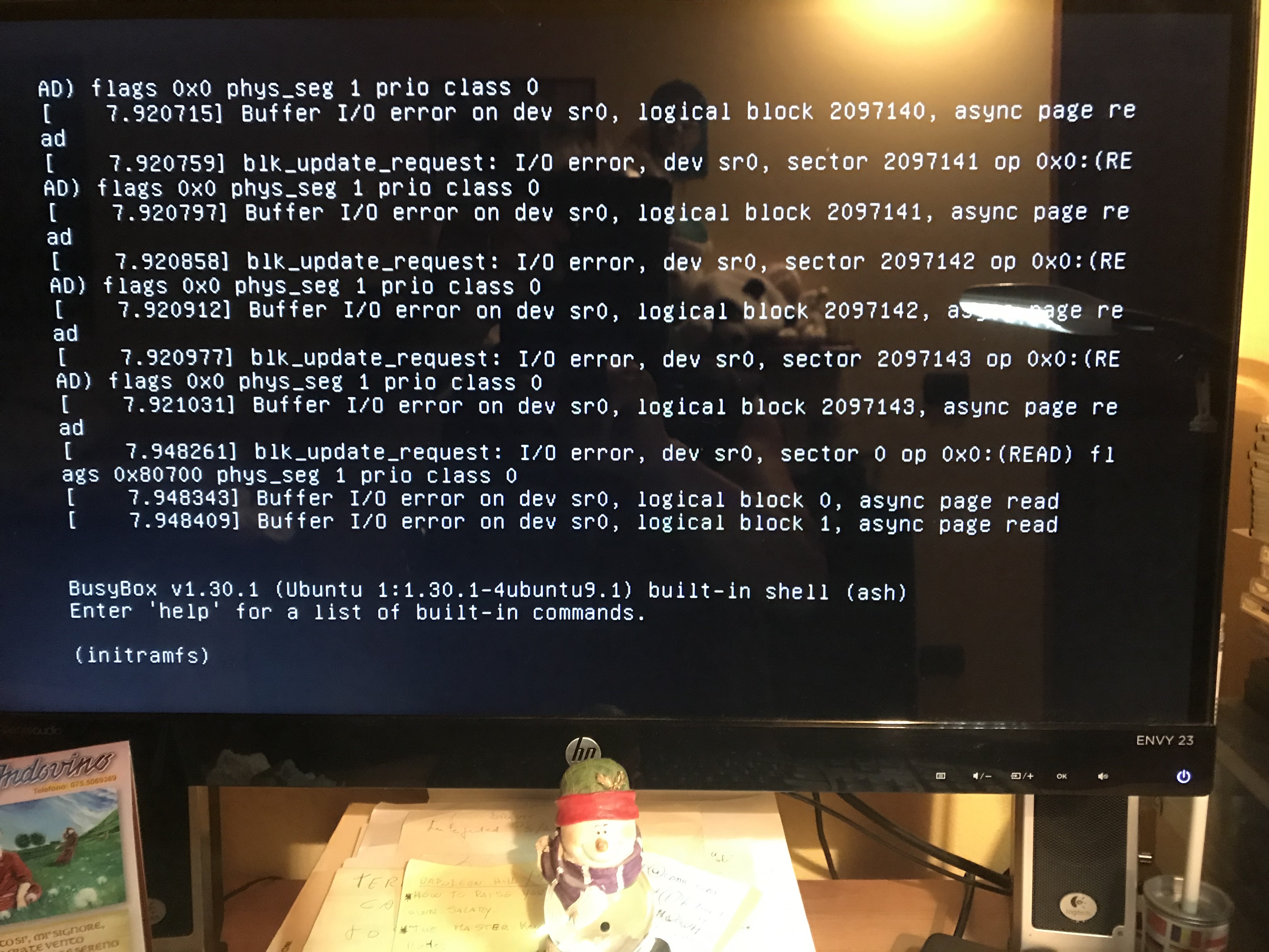 ubuntu deskop non parte più dopo averlo partizionato