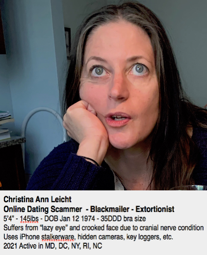 Christina Leicht Bumble Tinder Scammer