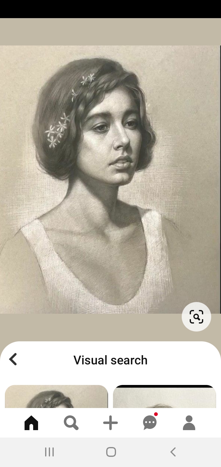 Portrait drawing from pinterest