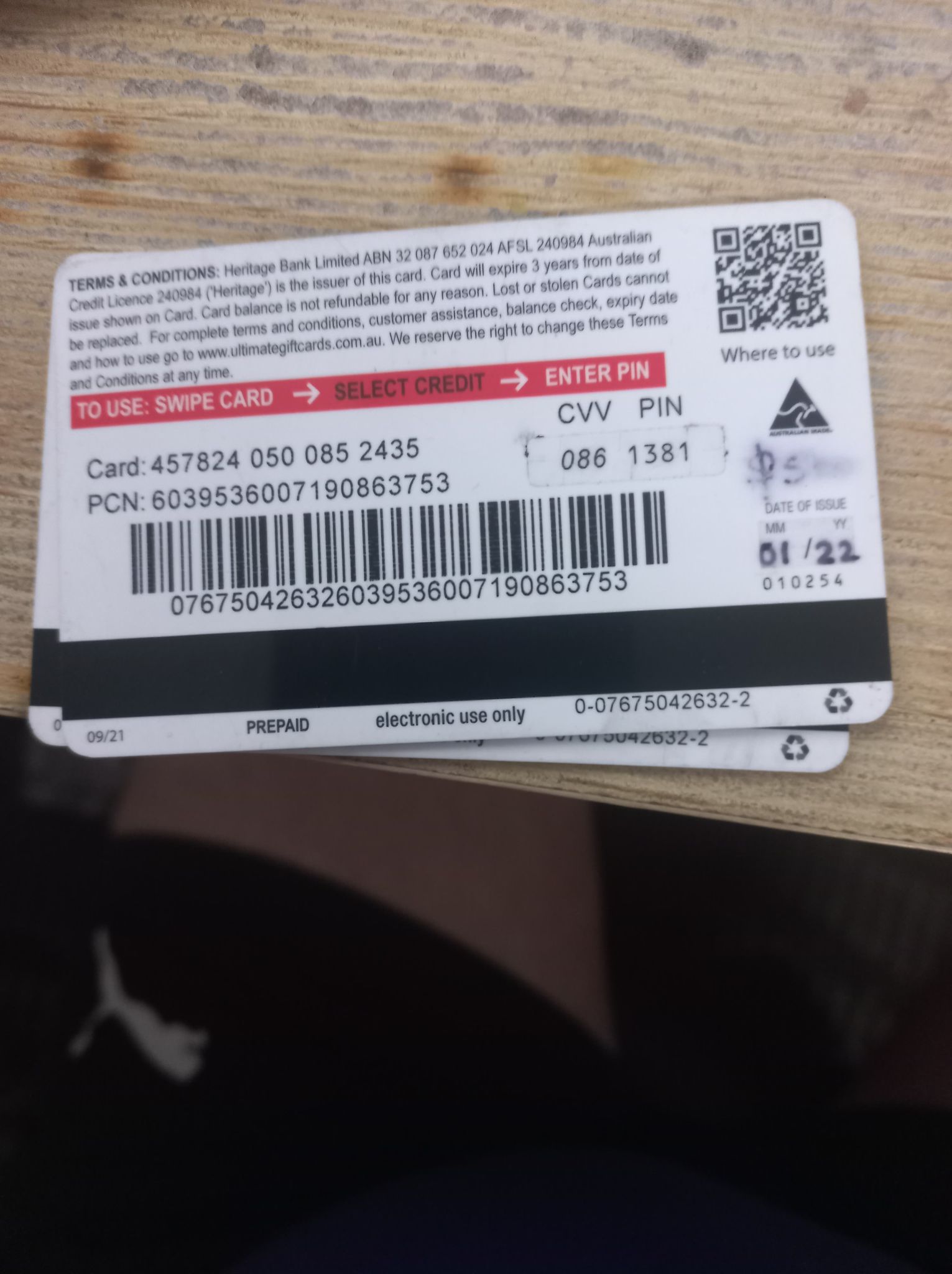 home card