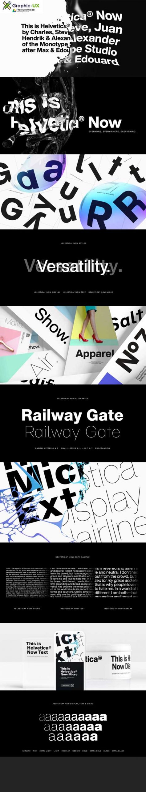 Visit Graphic UX for Helvetica Now Font Free Download