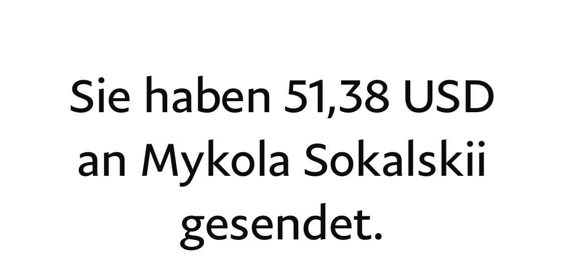 Ukraine donation