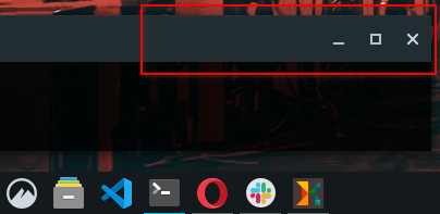 title bar size
