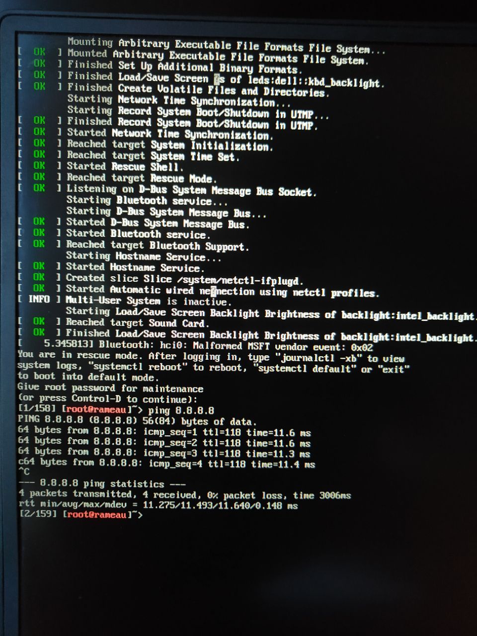 Arch maintenance boot to console 01