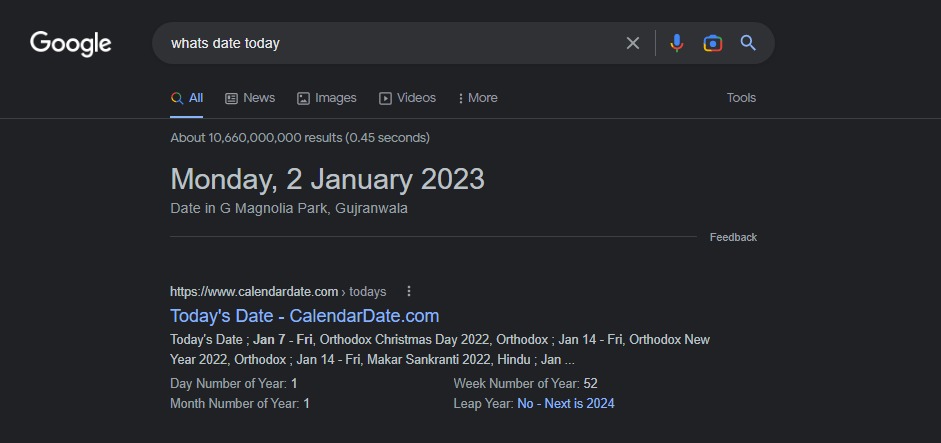 Today date is 2nd Jan 2023