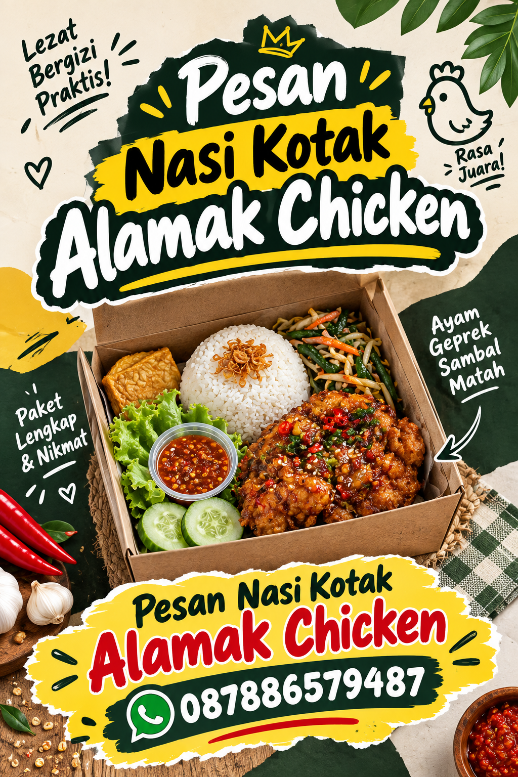 Pesan Nasi Kotak Alamak Chicken