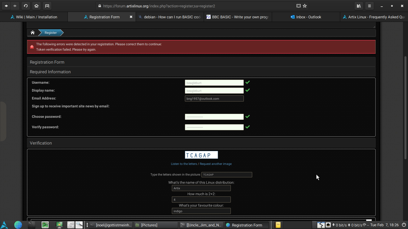 Artix Forum Registration hassle
