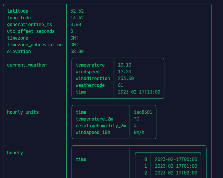 nushell nested tables