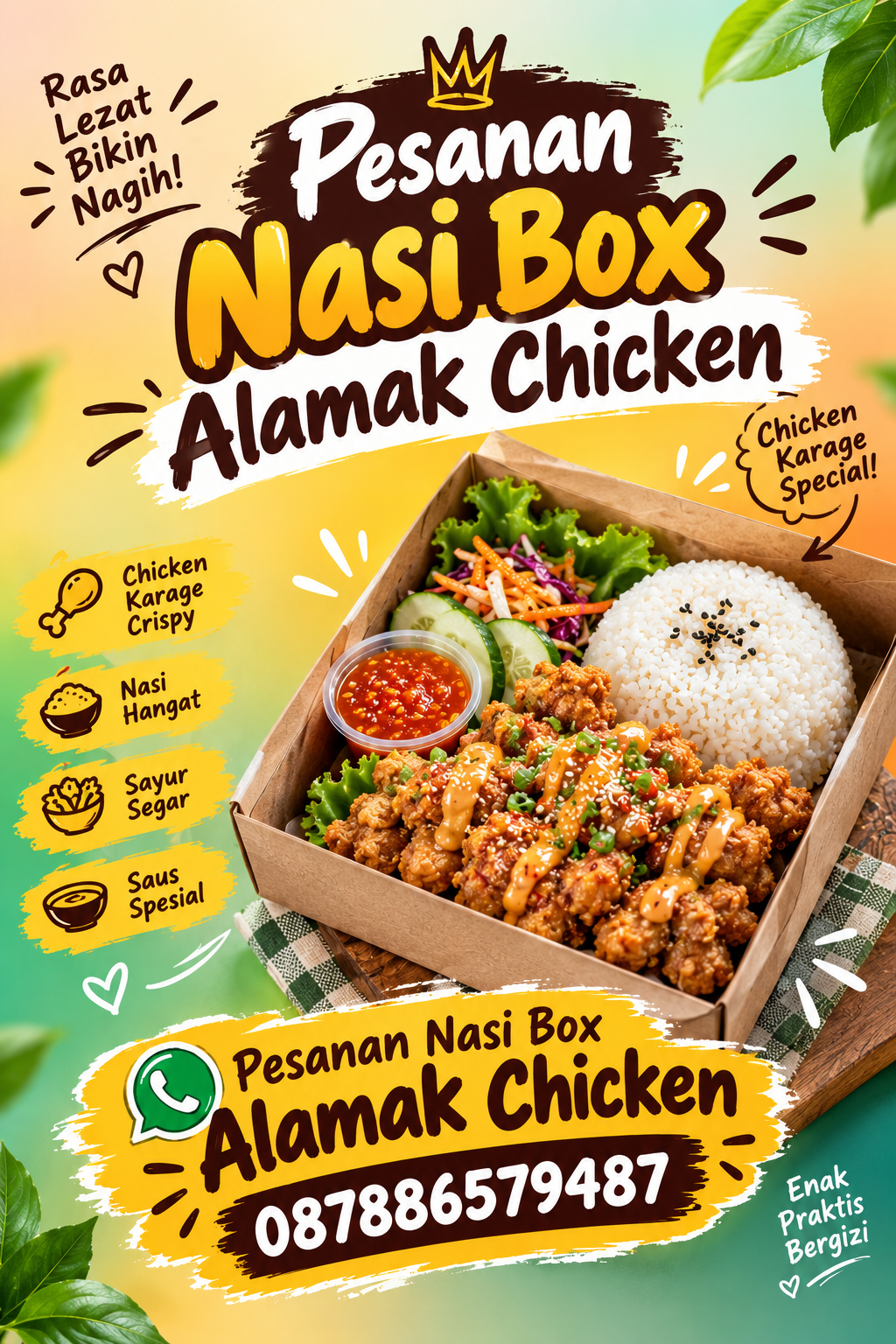 Pesanan Nasi Box Alamak Chicken