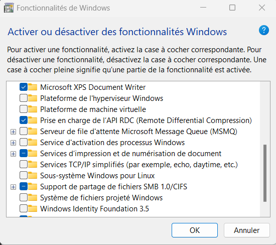 Virtualisation windows