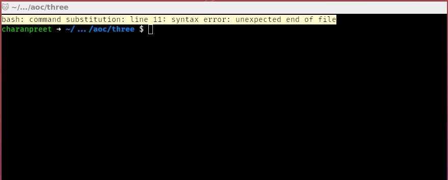 error in kitty