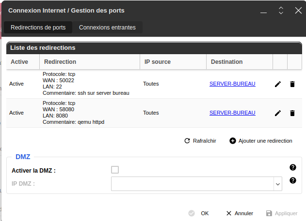 config freebox
