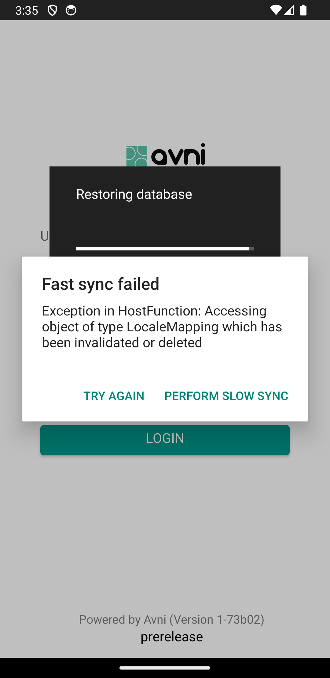 ErrorAfterSync