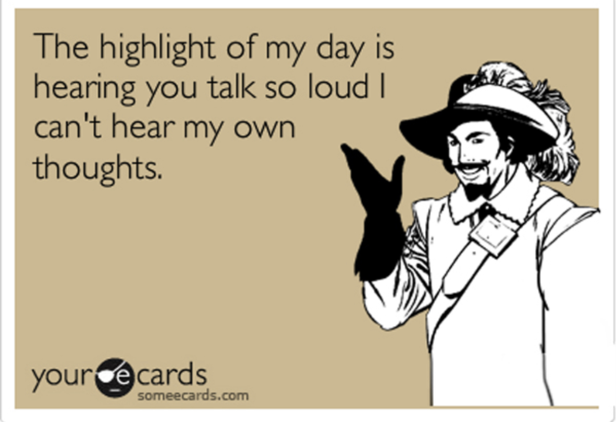 Loud (phone) conversations