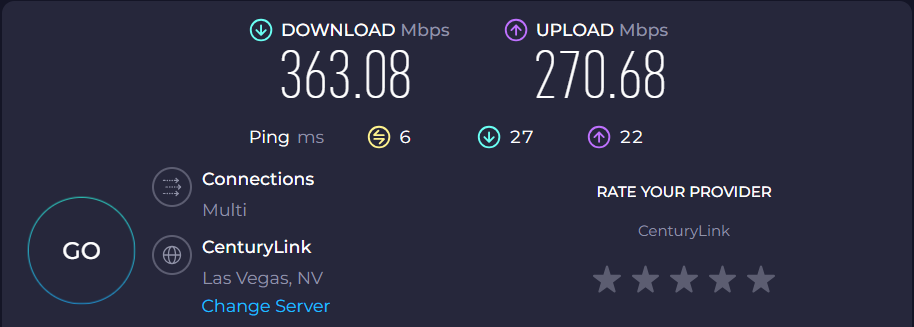 speed test