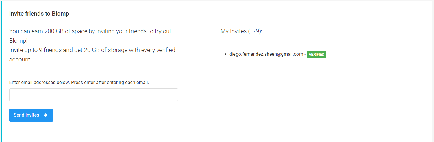 Blomp screenshot