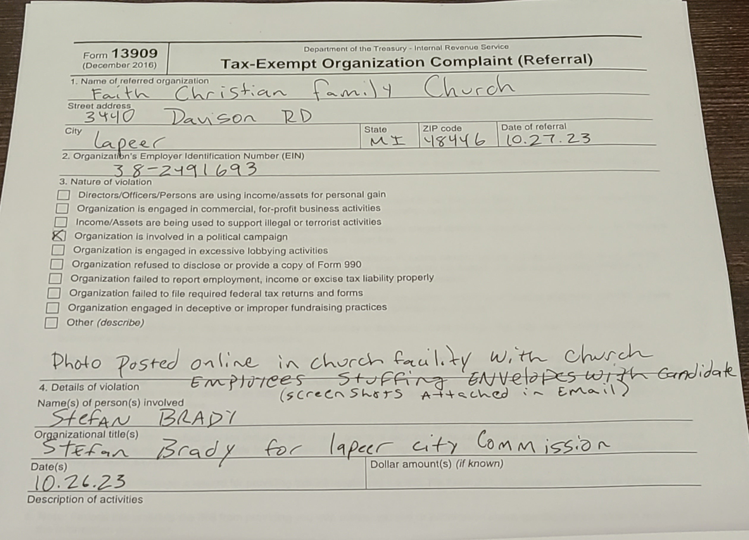 Irs13909