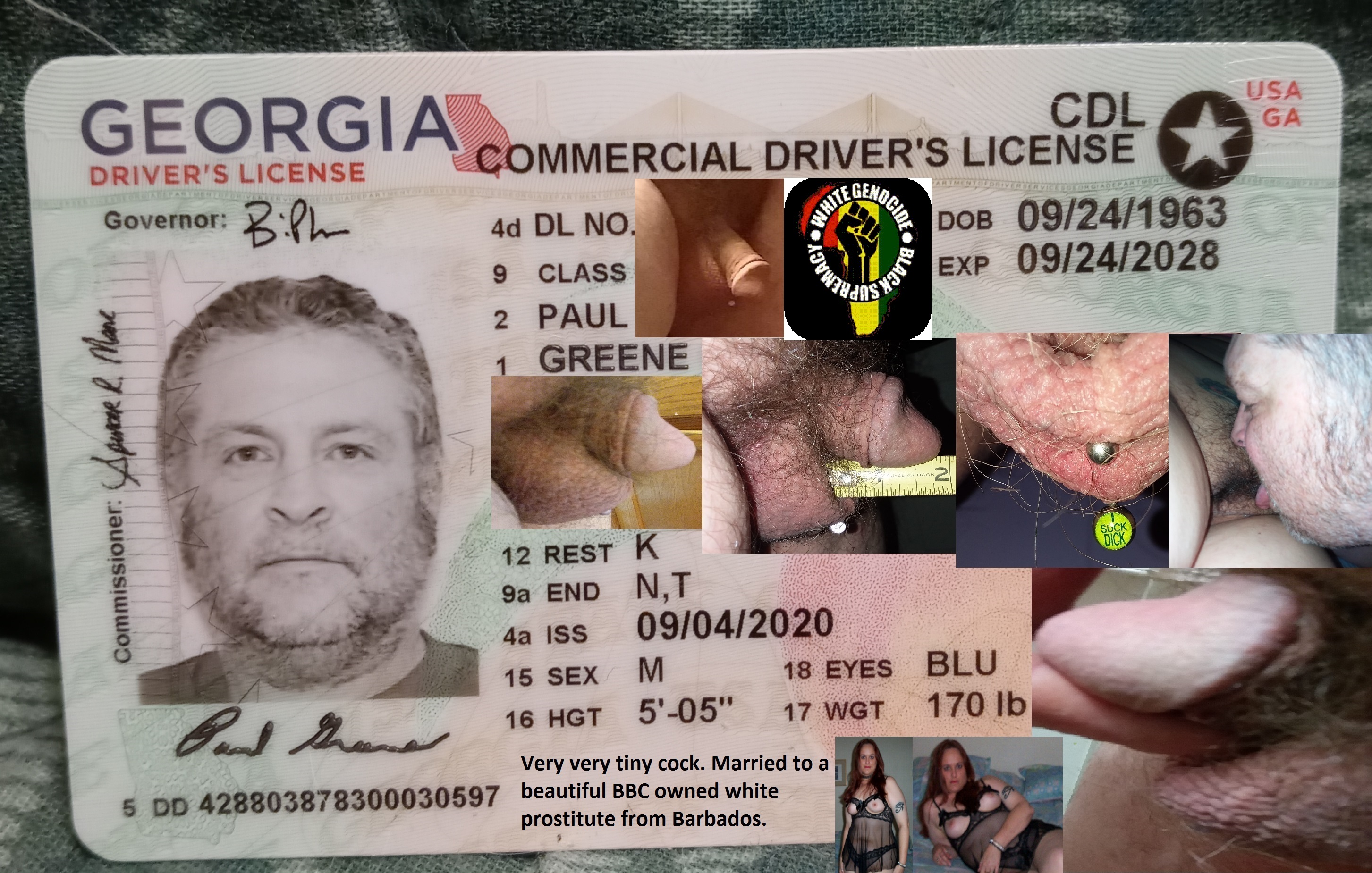 Cock sucking cuck Paul Greene