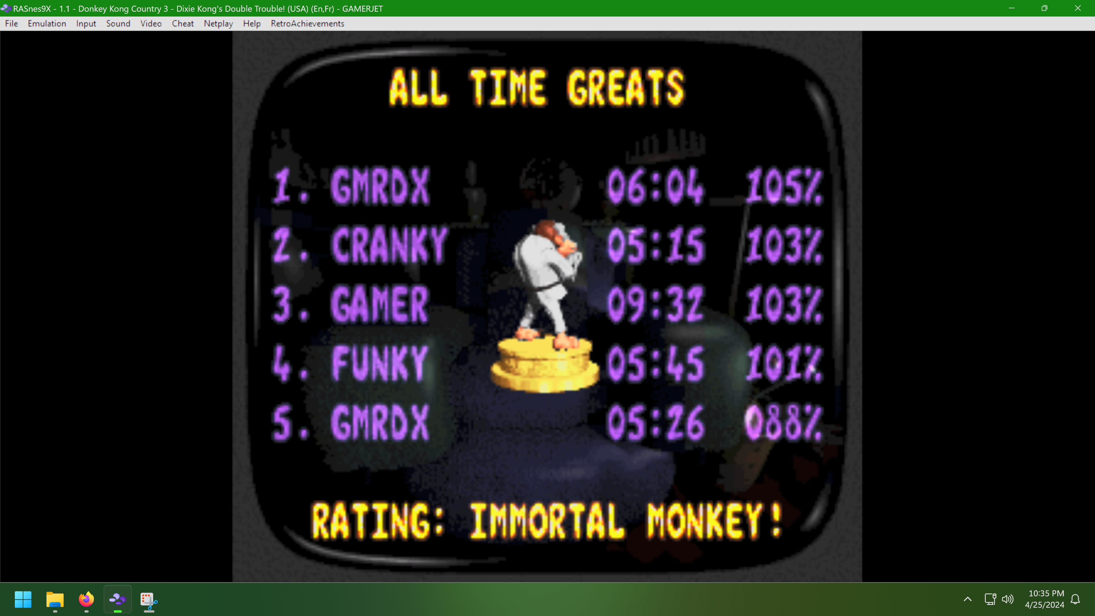 GAMERJET DKC 105% 2
