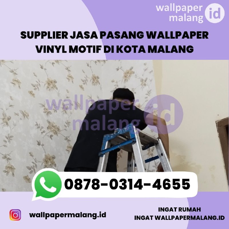 SUPPLIER JASA PASANG WALLPAPER VINYL MOTIF DI MALANG