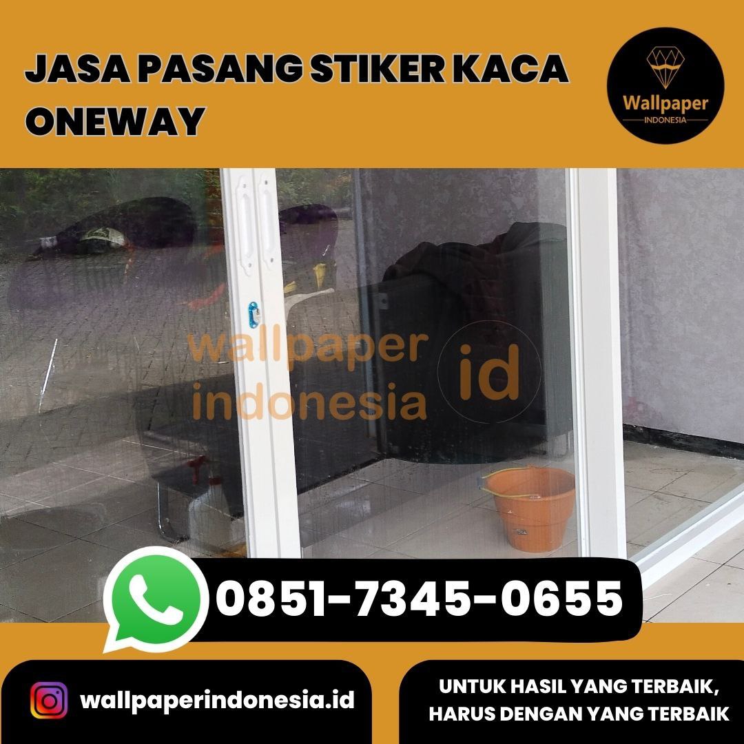 JASA PASANG STIKER KACA ONEWAY