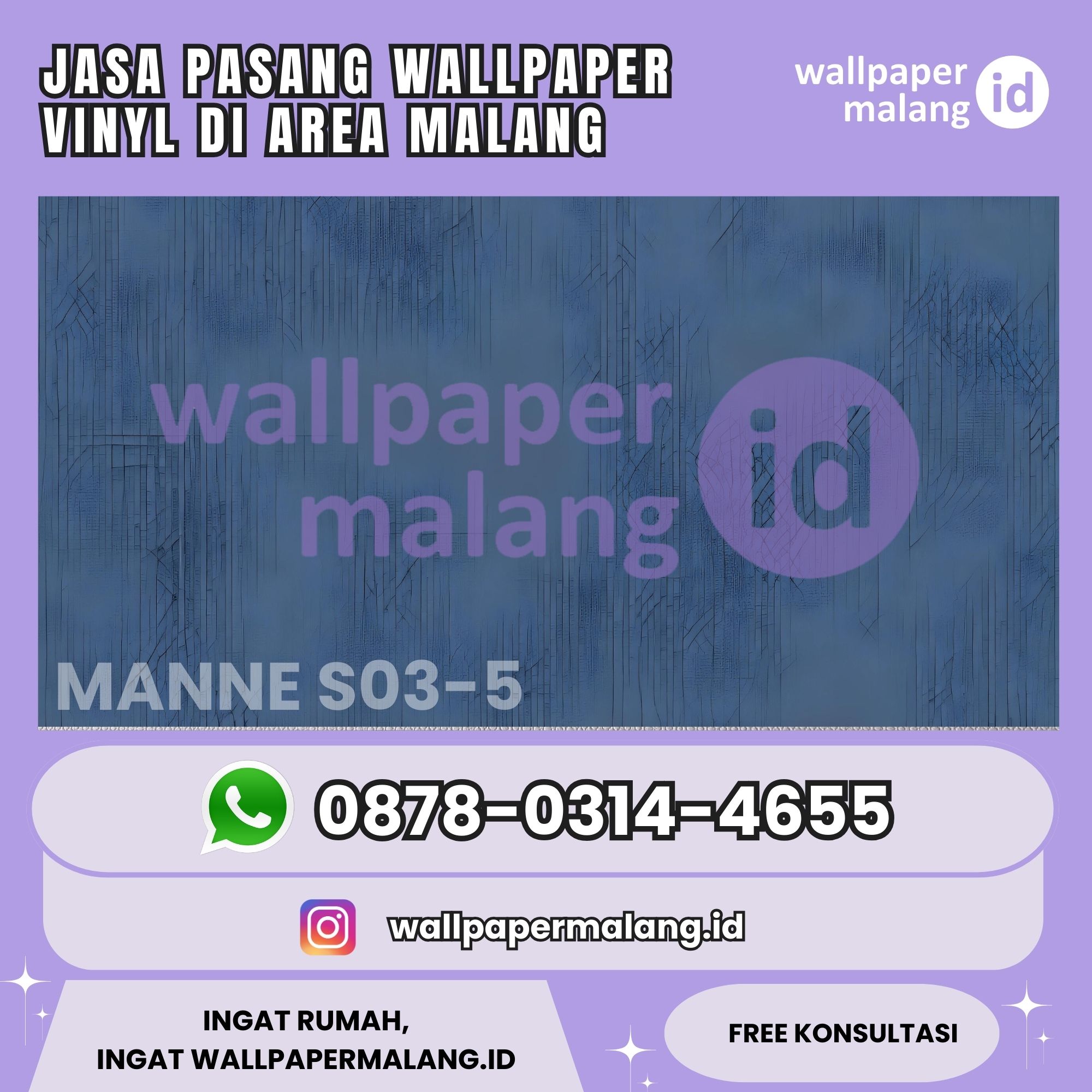 JASA PASANG WALLPAPER VINYL DI AREA MALANG