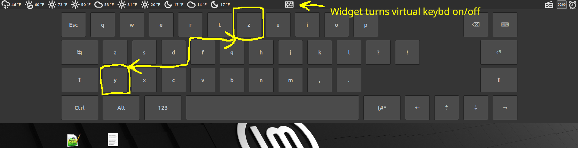Virtual Keyboard Problem, Linux Mint 22 Cinnamon