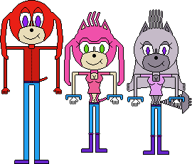 Other Knuckles, Amy and Tangle GIF