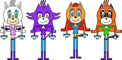 Other Rouge, Blaze, Sally and Marine GIF