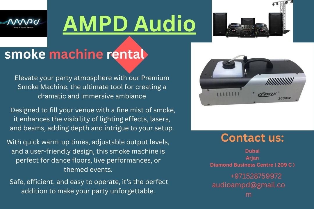 smoke machine rental | AmpdAudio