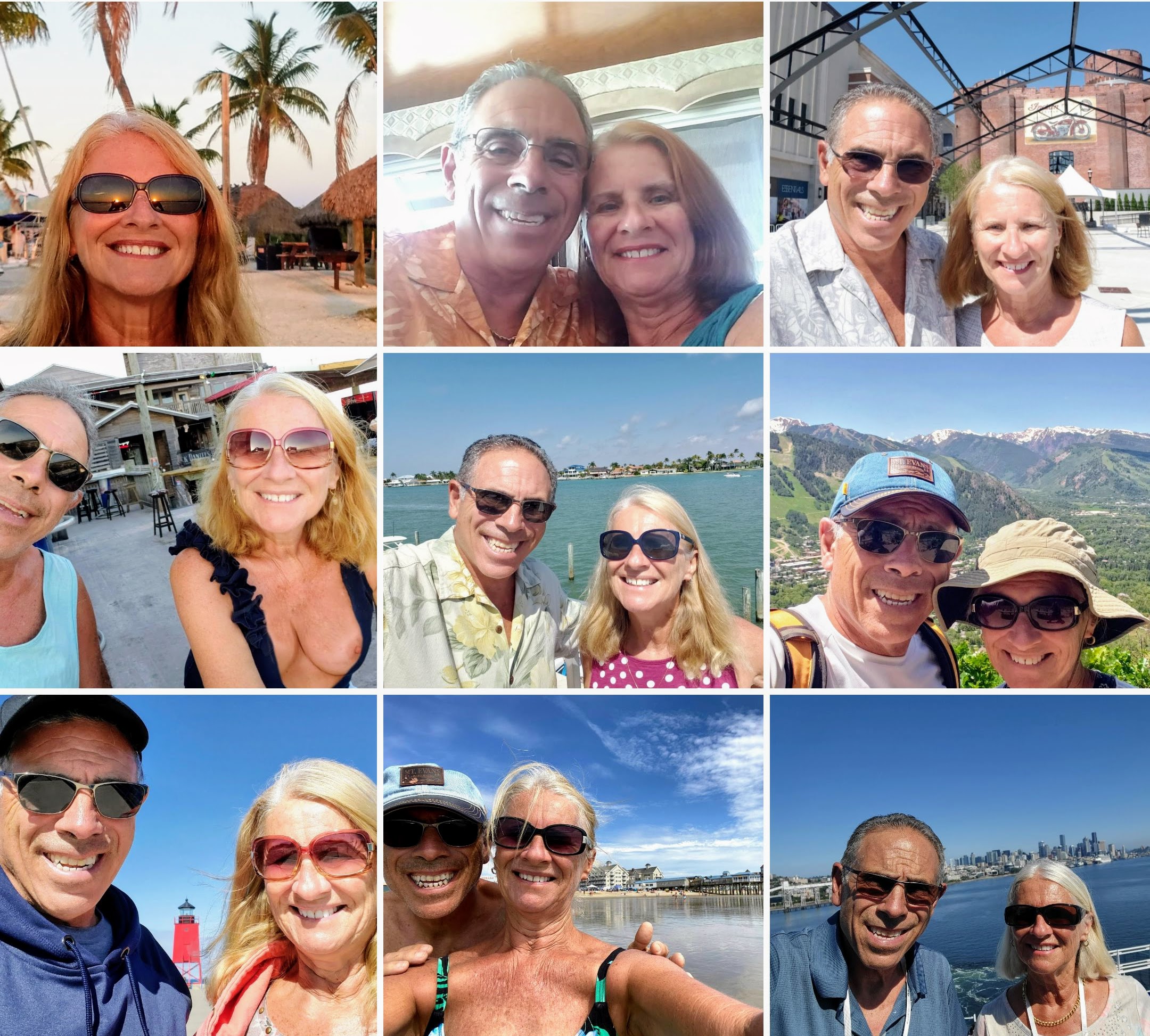 Selfie Collage of Jim and Joyce