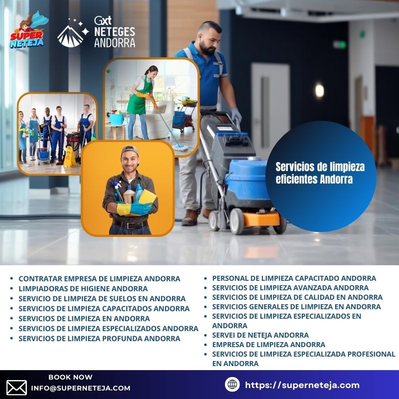 Servicios de Limpieza Profunda en Andorra para Hogares y Empresas