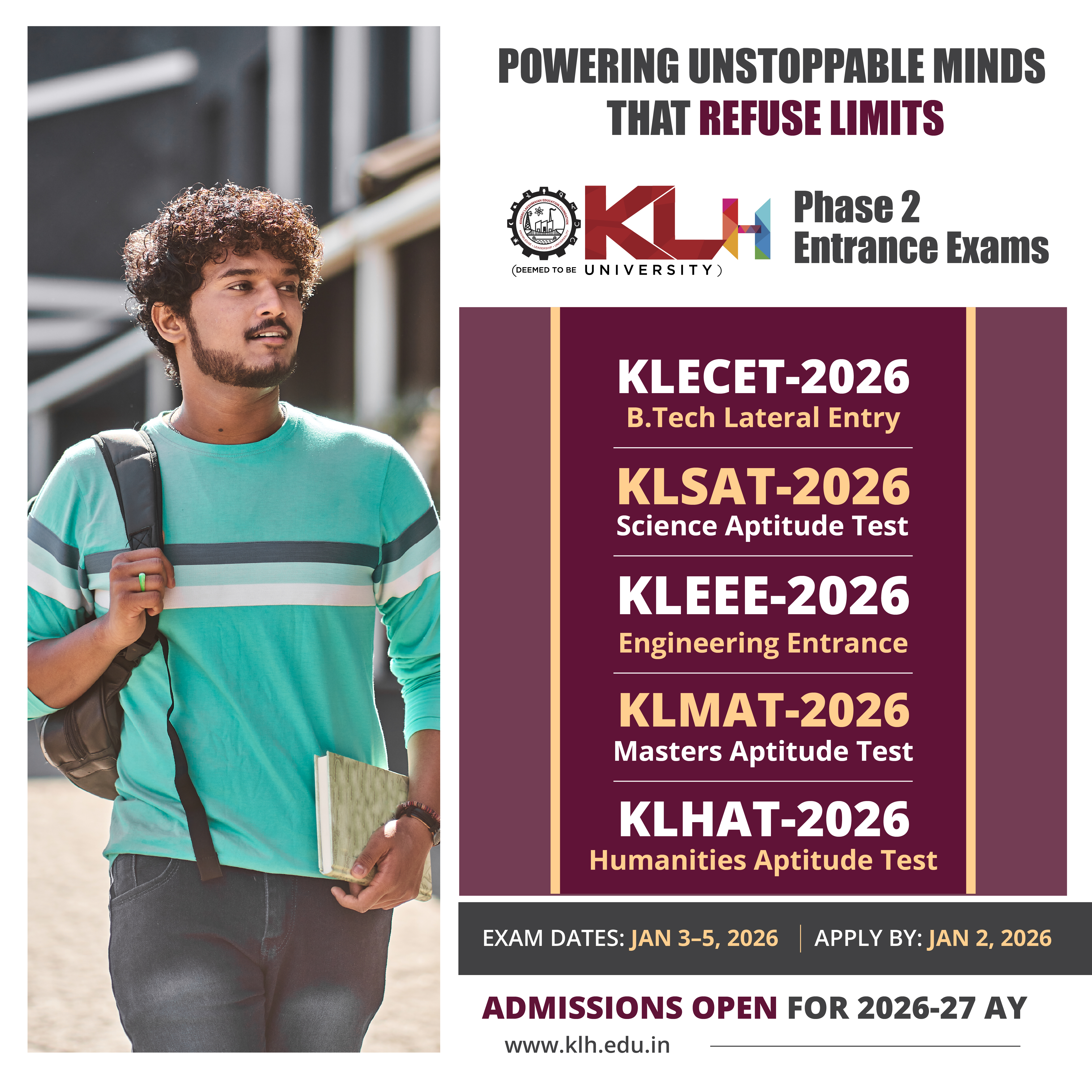 KLH entrance test