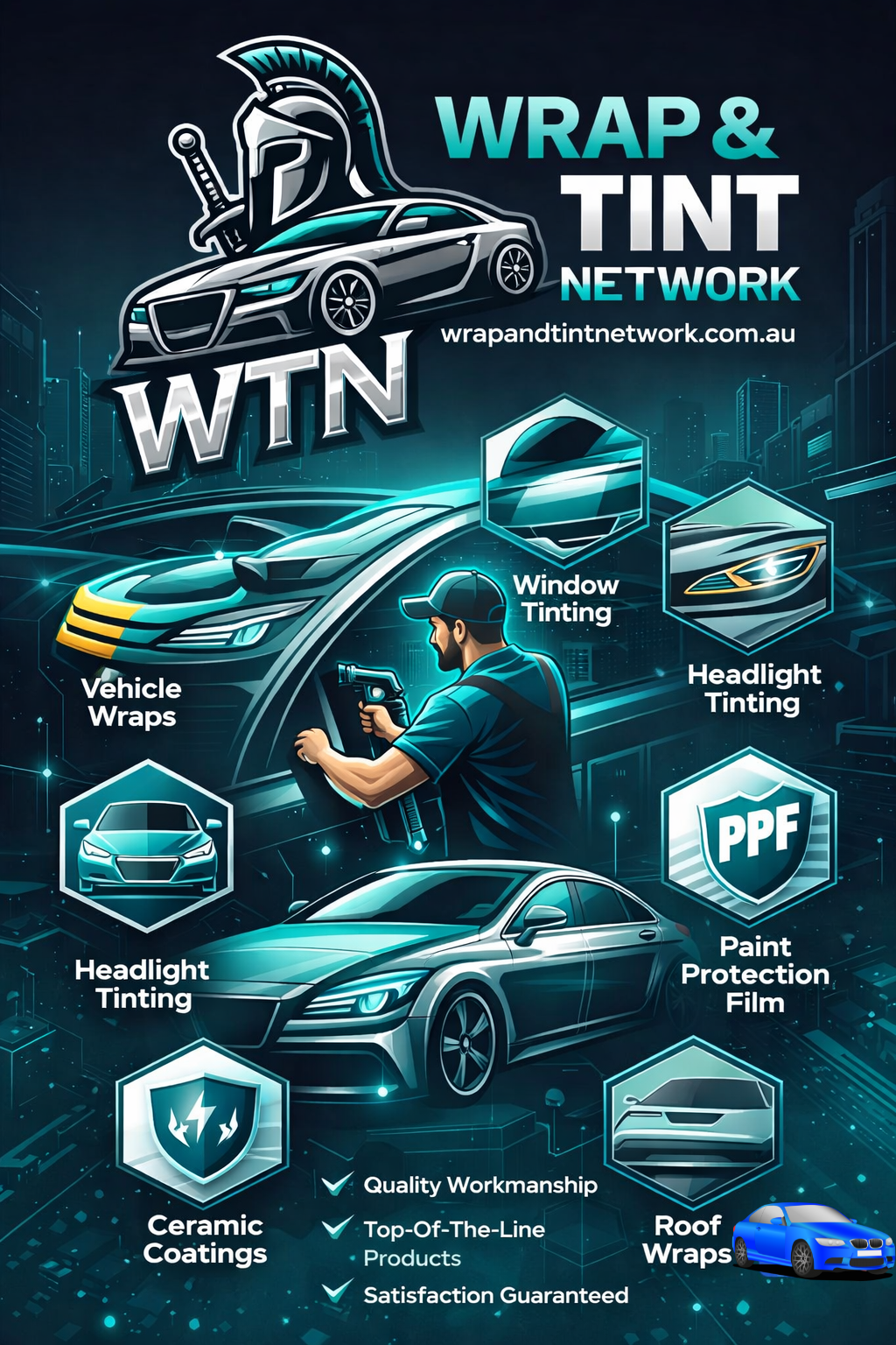 Wrap & Tint Network Perth | Vehicle Wraps, Window Tinting & PPF