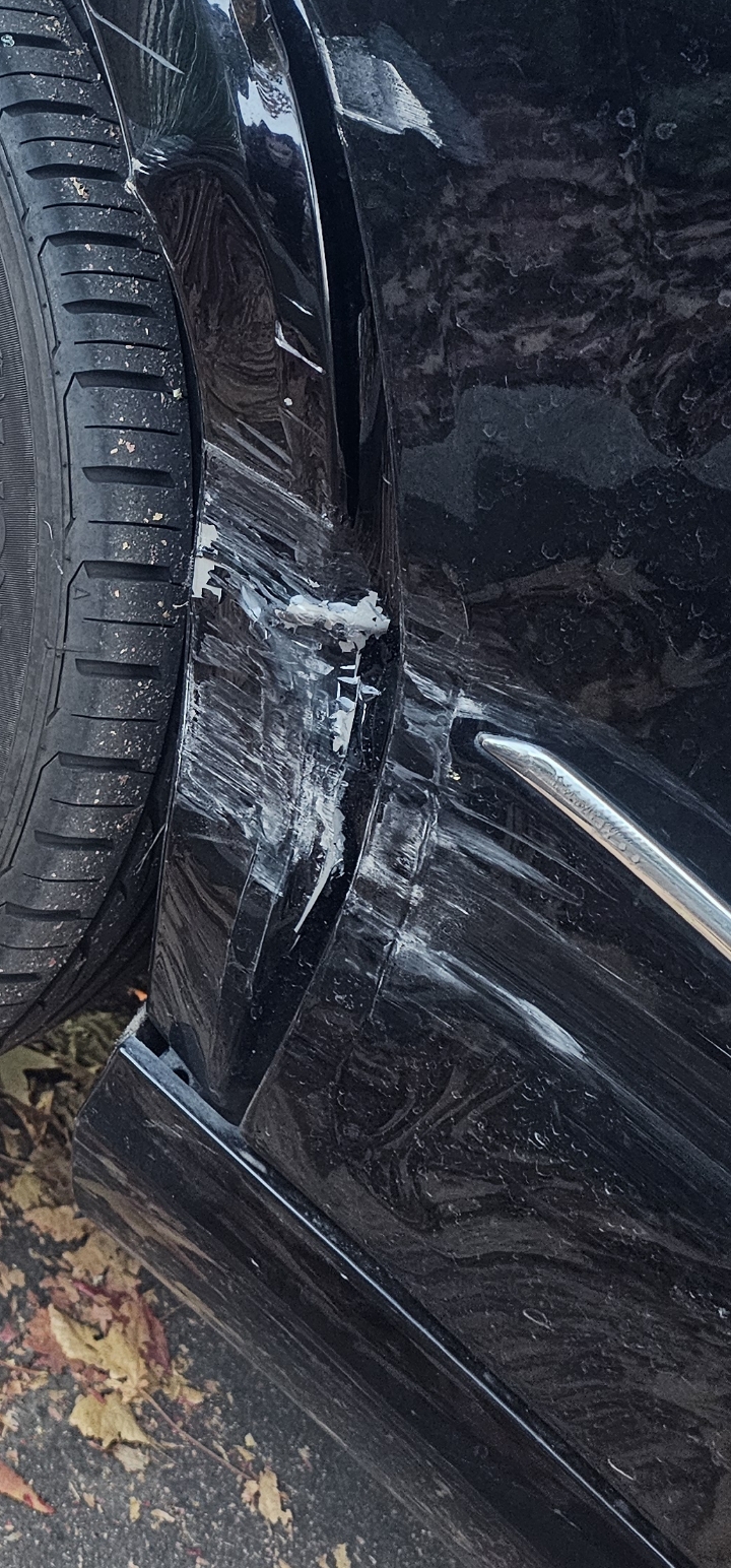 Rear wheel arch Bondo