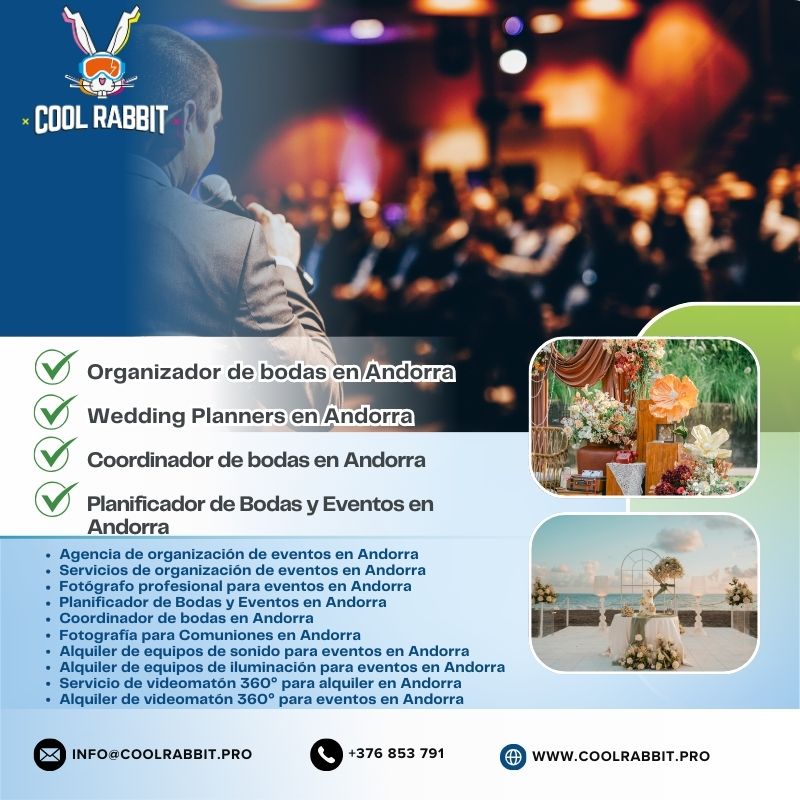 Organizador de bodas en Andorra con Cool Rabbit: Tu Boda Perfecta