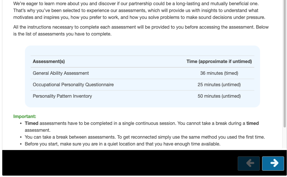 SHL test