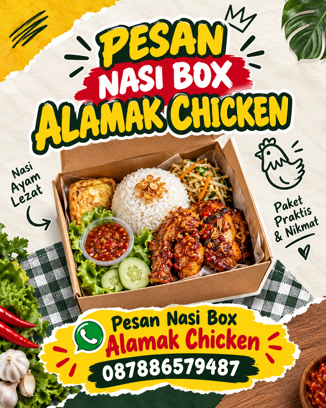 Pesan Nasi Box Alamak Chicken