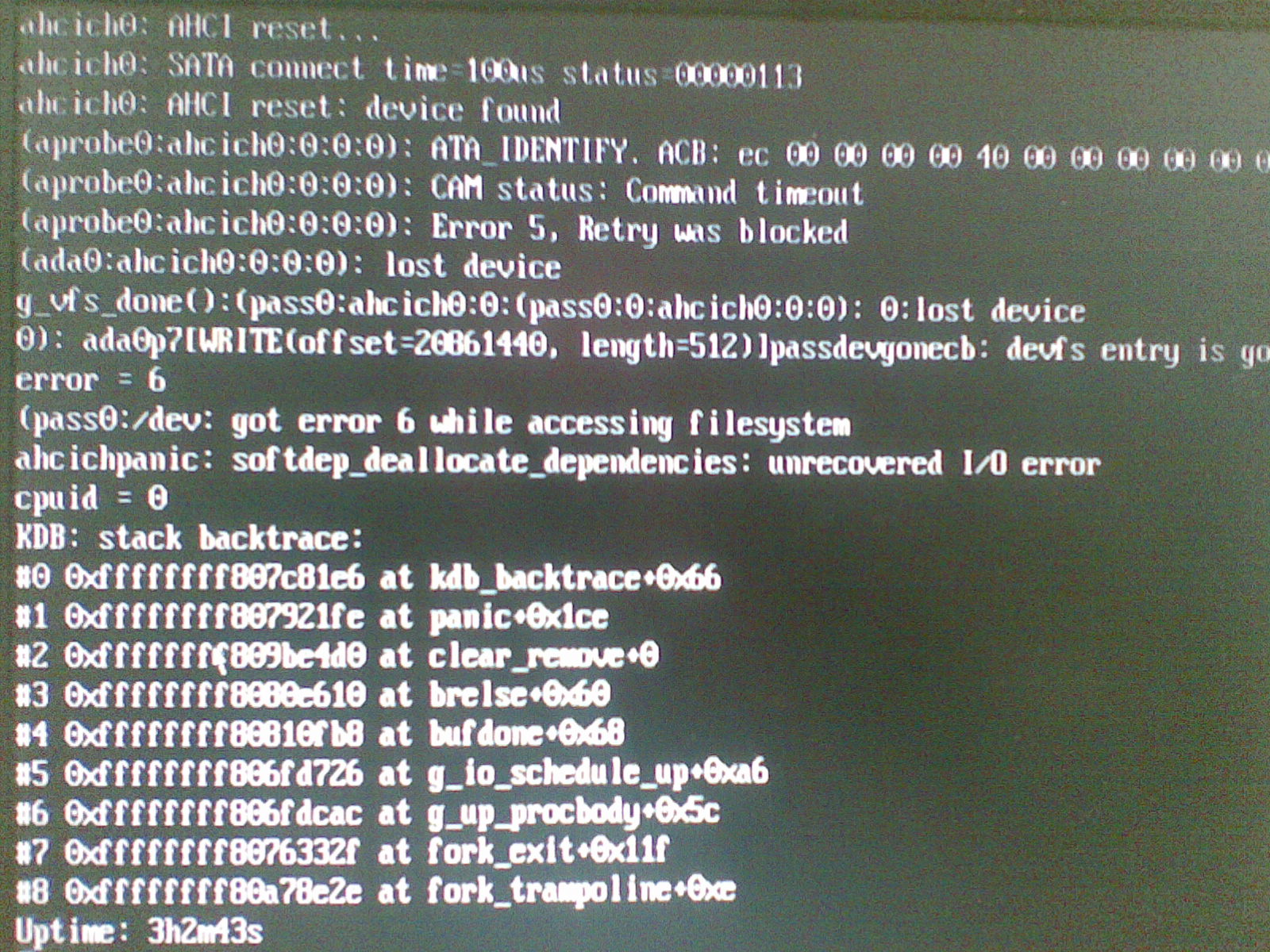 FreeBSD Kernel Panic - AHCI SATA reset (1)