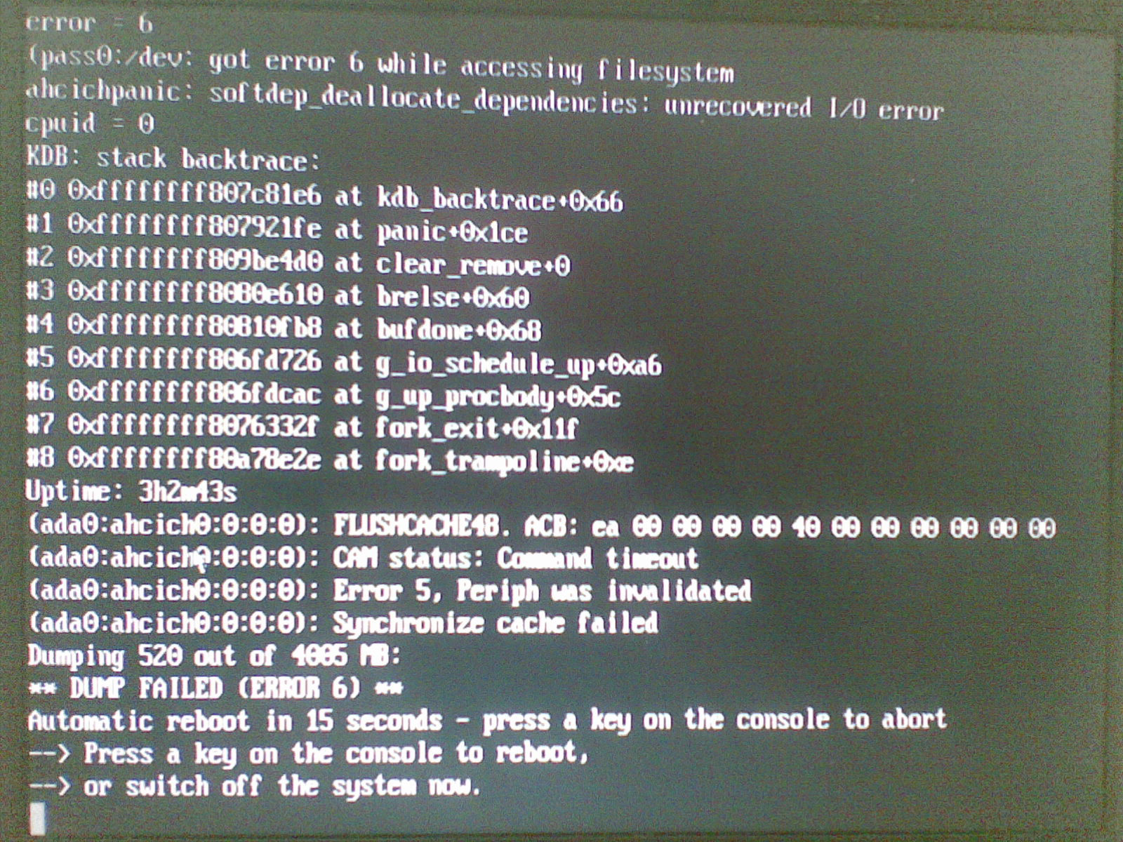 FreeBSD Kernel Panic - AHCI SATA reset (3)