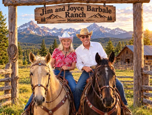 Montana Horse Ranch Riding Couple.png